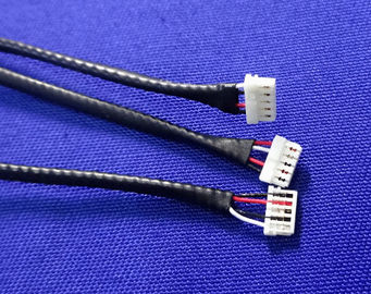 Cina Black Wire Harness Cable Assembly Equivalent Of JST 0.8mm Pitch Crimping Connector pabrik