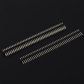 Cina Dual Row / Single Row DIP Pin Header PCB Electrical Pin Connectors Pitch 2.54mm pabrik