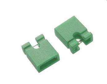 Cina Height 6mm Green Mini Jumper Connector For 2.54 mm Pin Header 2 Poles 30m Ohms pabrik